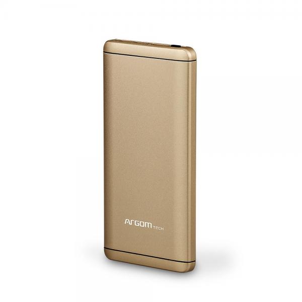 CARGADOR PORTATIL PARA CELULAR (POWER BANK) ARGOM GOLD ARG-PB-1125GD