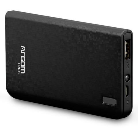 CARGADOR PORTATIL PARA CELULAR (POWER BANK) ARGOM NEGRO ARG-PB-1104BK