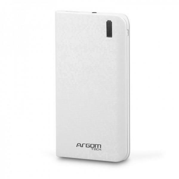 CARGADOR PORTATIL PARA CELULAR (POWER BANK) ARGOM BLANCO ARG-PB-1104WT