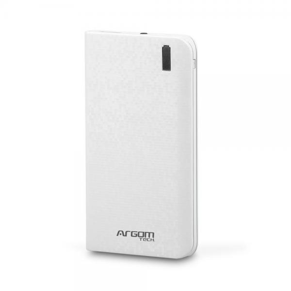 CARGADOR PORTATIL PARA CELULAR (POWER BANK) ARGOM BLANCO  ARG-PB-1106WT