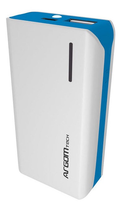 CARGADOR PORTATIL PARA CELULAR (POWER BANK) ARGOM AZUL ARG-AC-0237L