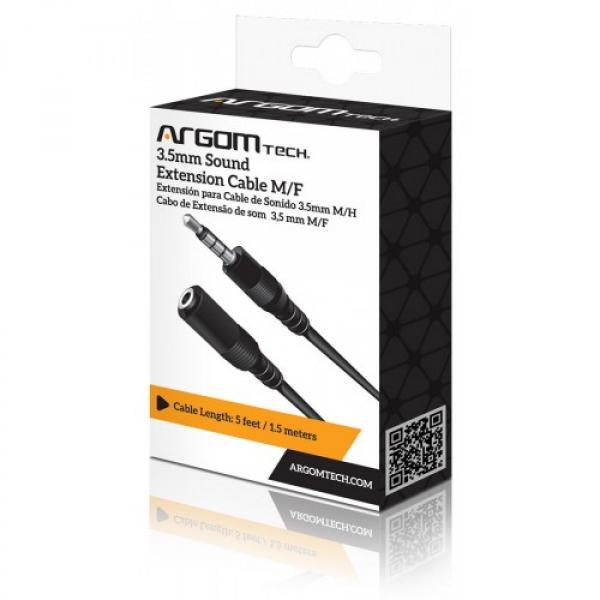 CABLE ESTEREO 3.5MM MACHO-HEMBRA ARGOM ARG-CB-0038