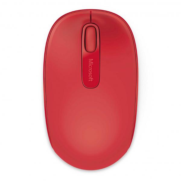 MOUSE INALAMBRICO MICROSOFT 1850 MOBILE ROJO