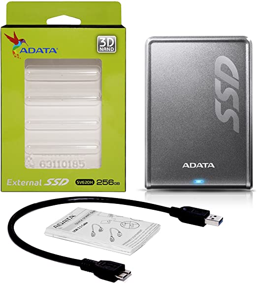 UNIDAD ESTADO SOLIDO EXTERNO ADATA SV620H 256 GB