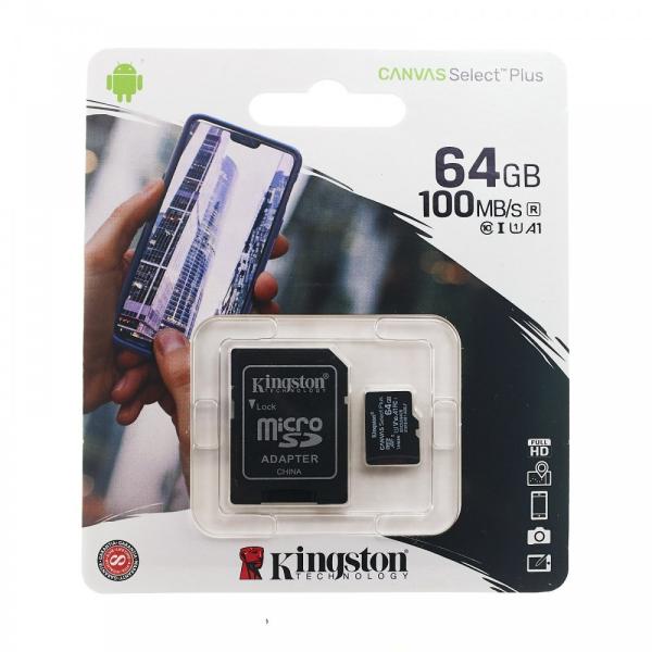 MEMORIA MICRO SD 64GB CLASE 10 KINGSTON SDCS2/64GB