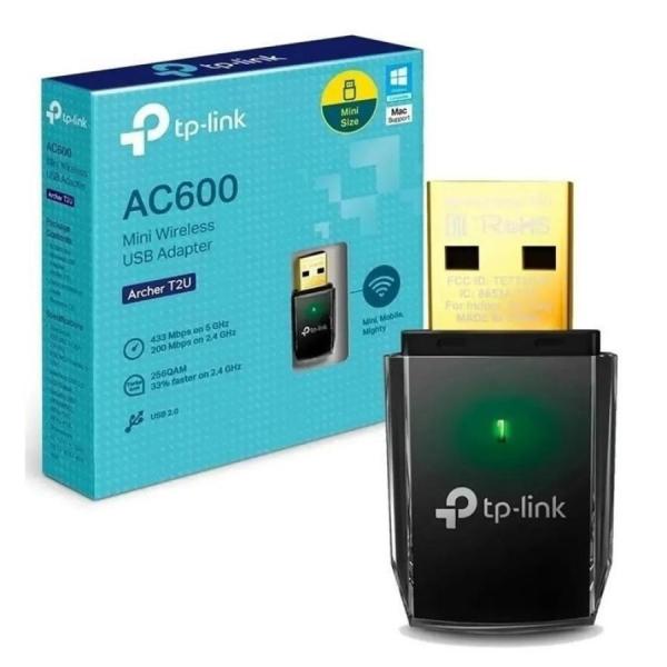 ADAPTADOR TP LINK INALAMBRICO DUAL BAND ARCHER T2U AC600 MINI