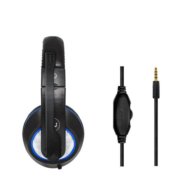 HEADSET UNNO TEKNO ACE 12 STEREO 3.5MM CON MICROFONO HS7212BL