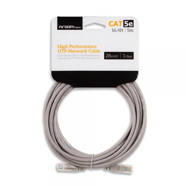 CABLE ARGOM DE RED CAT5E 16.4F/ 5M GREY ARG-CB-1504