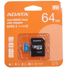 MEMORIA MICRO SD 64GB CLASE 10 ADATA AUSDX64GUICL10A1-RA1