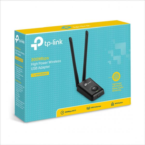 ADAPTADOR TP LINK USB INALAMBRICO 300MBPS HIGH POWER TL-WN8200ND (UN)