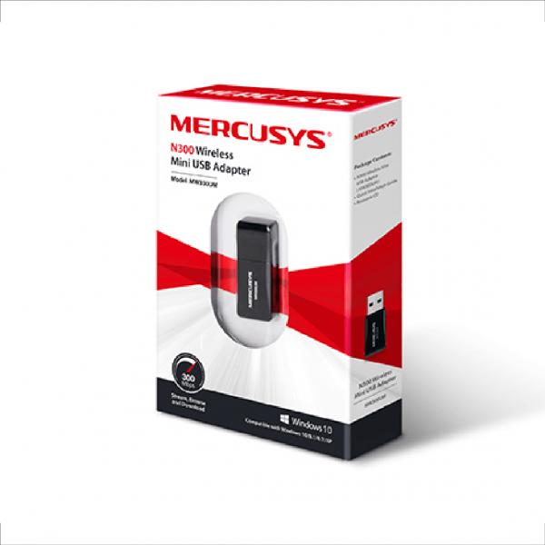 ADAPTADOR MERCUSYS (TP LINK) USB MINI INALAMBRICO N300 MW300UM (EU)