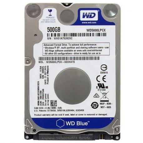 HD INTERNO 500GB 2.5 WD BLUE WD5000LPCX