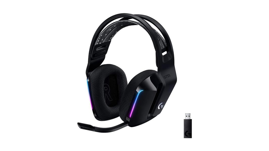 HEADSET LOGITECH GAMER G733 LIGHT SPEED BLACK 981-000863