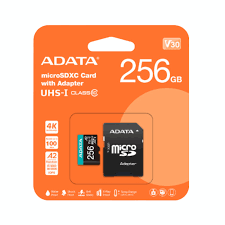 MEMORIA MICRO SD 256GB CLASE 10 ADATA AUSDX256GUI3V30SA2-RA1