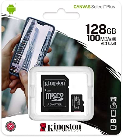 MEMORIA MICRO SD 128GB KINGSTON CANVAS SELECT PLUS SDCS2/128GB
