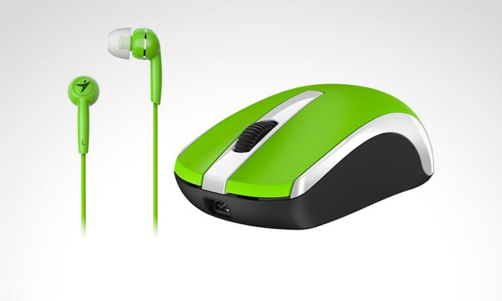 MOUSE Y AURICULAR GENIUS COMBO MH-8100 GREEN 31280001404