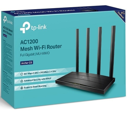 ROUTER TP LINK AC1200 ARCHER C6 INALAMBRICO MU-MIMO