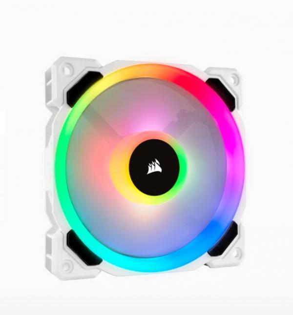 ABANICO CORSAIR LL120 RGB 120MM DUAL LIGHT LOOP WHITE RGB LED -SINGLE PACK CO-9050091-WW