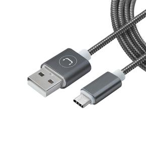 CABLE UNNO TEKNO TYPE C STAINLESS STEEL 3FT /1M GRAY CB4063GY