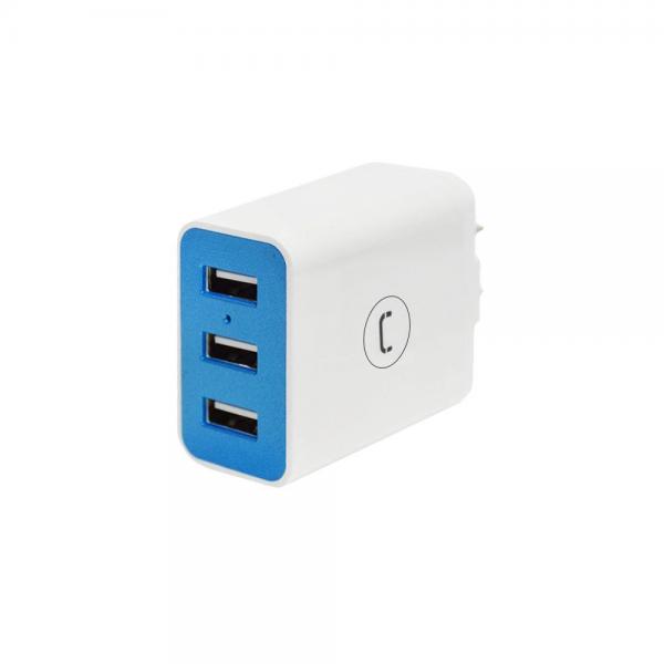 ADAPTADOR UNNO TEKNO PARA PARED USB 3.4A PW5053WT