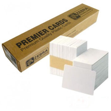 TARJETA PVC ZEBRA BLANCO 2.13" X 3.38" Y ZP 500 TARJETAS CR-80 104523-11