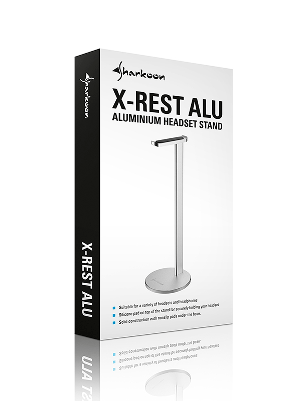 SOPORTE PARA HEADSET SHARKOON X-REST ALU (4044951028177)