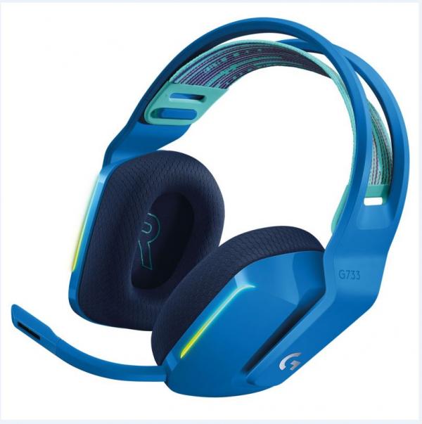 HEADSET LOGITECH GAMER G733 INALAMBRICO LIGHTSPEED BLUE 981-000942