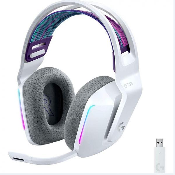 HEADSET LOGITECH GAMER G733 INALAMBRICO LIGHTSPEED WHITE 981-000882