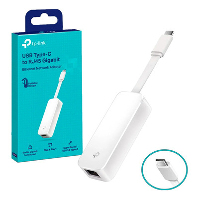 ADAPTADOR TP LINK DE RED USB 3.0 TYPE-C A RJ45 UE300C