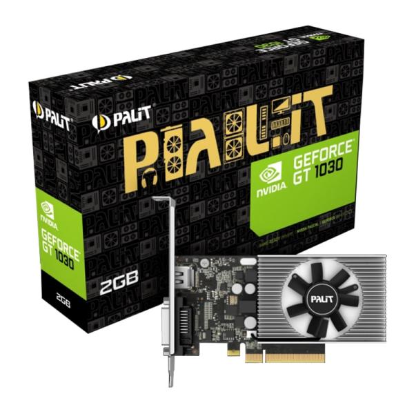 TARJETA DE VIDEO PALIT GT1030 2GB DDR4 DVI HDMI NEC103000646-1082F