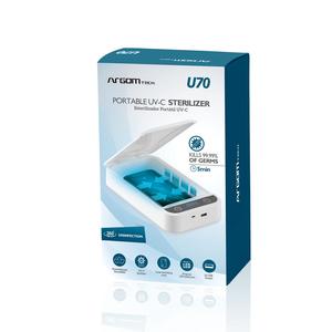 ESTERILIZADOR PORTABLE UV-C U70 / USB 2.0 WHITE ARG-LP-7010WT