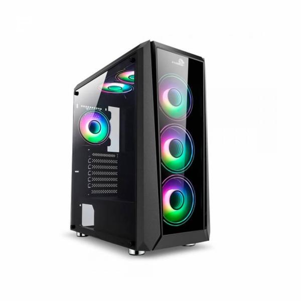 CASE GAMER X-LION HD-755 TEMPERED GLASS SIDE PANEL USB2.0*2 + USB3.0*1 + HD AUDIO