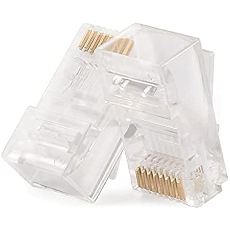 CONECTOR RJ45 MACHO 50 MICRONS PLUG TERMINAL CAT5/CAT6