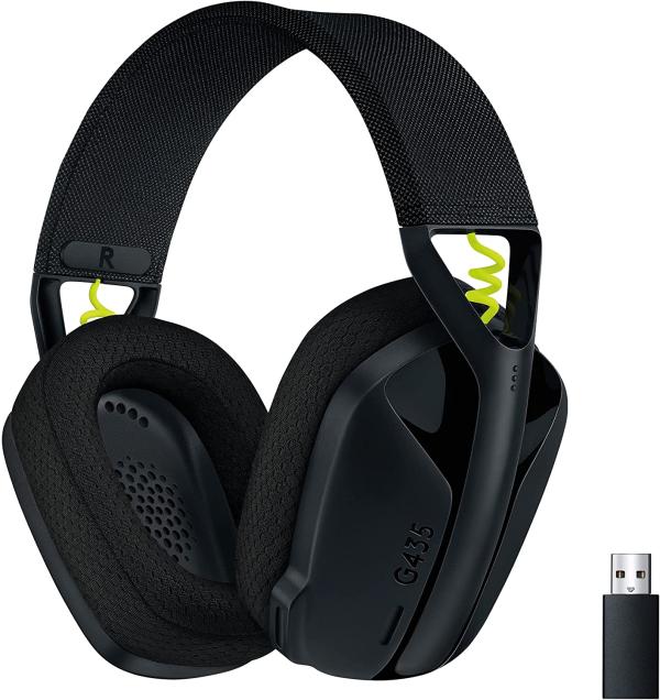 HEADSET LOGITECH GAMER G435 LIGHTSPEED BLACK 981-001049