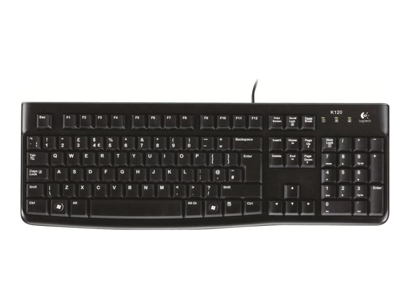 TECLADO LOGITECH USB K120 BLACK SPANISH 920-004422