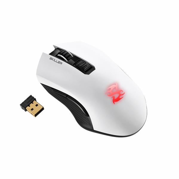 MOUSE SHARKOON INALAMBRICO SKILLER SGM3 WHITE (4044951026272)