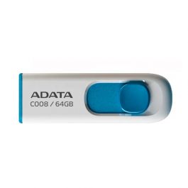 MEMORIA USB 64GB ADATA WHITE+BLUE AC008-64G-RWE