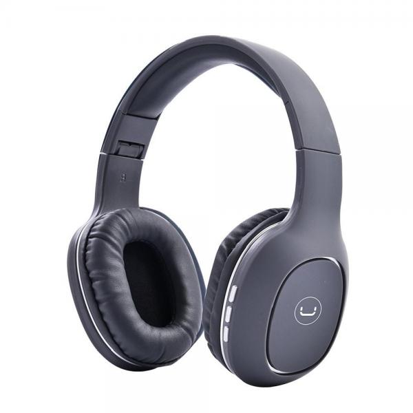 HEADSET UNNO TEKNO OVAL BT CON MICROFONO GRIS HS7408GY