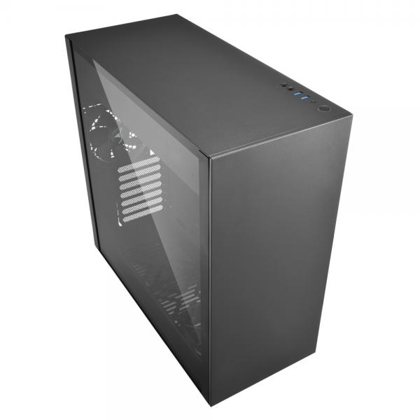CASE SHARKOON GAMER PURE STEEL BLACK ATX (4044951026593)