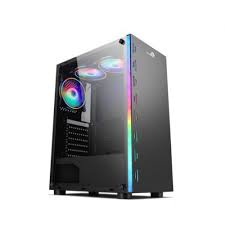 CASE GAMER X-LION KN-835 TEMPERED GLASS SIDE PANEL USB2.0*2 + USB3.0*1 + HD AUDIO