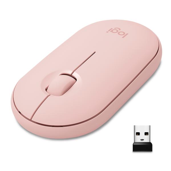 MOUSE LOGITECH INALAMBRICO PEBBLE M350 ROSE 910-005769