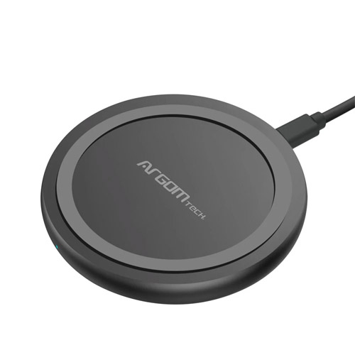 CARGADOR INALAMBRICO ARGOM USB 10W ARG-AC-0130BK