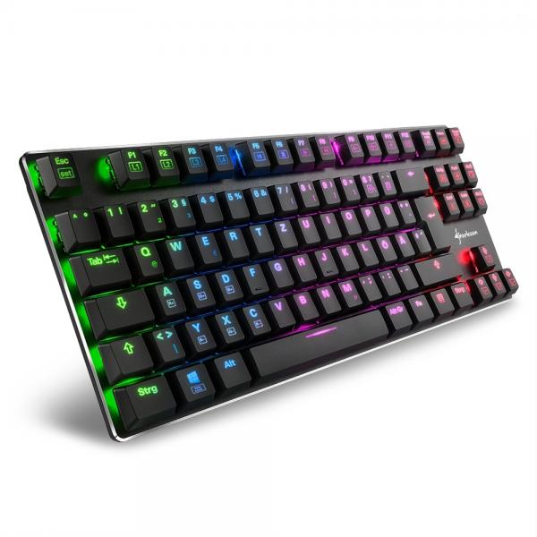 TECLADO SHARKOON INALAMBRICO PUREWRITER TKL RGB RED (US