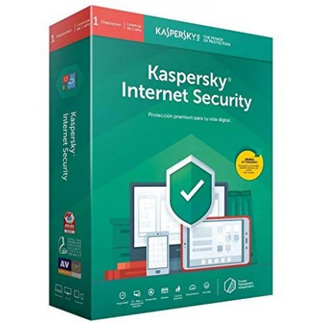 LICENCIA KASPERSKY INTERNET SECURITY 1 DISPOSITIVO 1 A&Ntilde;O