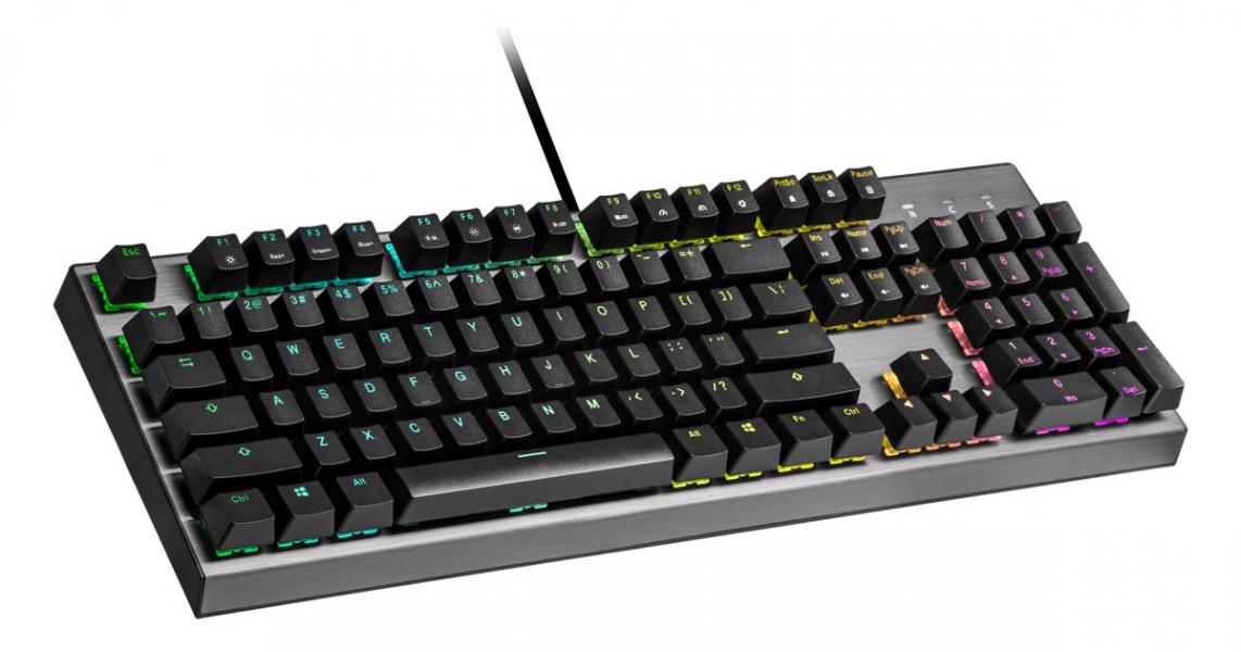TECLADO COOLER MASTER BROWN/US LAYOUT CK-350-KKOM1-US