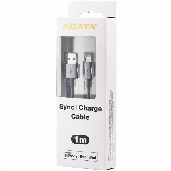 CABLE ADATA PARA IPHONE LIGHTNING TITANIUM AMFIAL-1MK-CTI