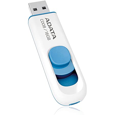MEMORIA USB 16GB 2.0 ADATA AC008-16G-RWE WHITE+BLUE