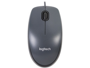 MOUSE LOGITECH USB M100-GREY CLAMSHELL 910-001601