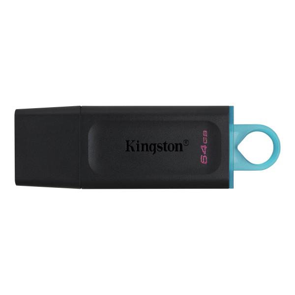 MEMORIA USB KINGSTON 64GB 3.2 GEN 1 EXODIA BLACK/TEAL DTX/64GB
