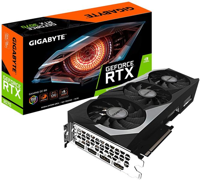 TARJETA DE VIDEO GIGABYTE N3070 GAMING 8GB GV-N3070GAMING